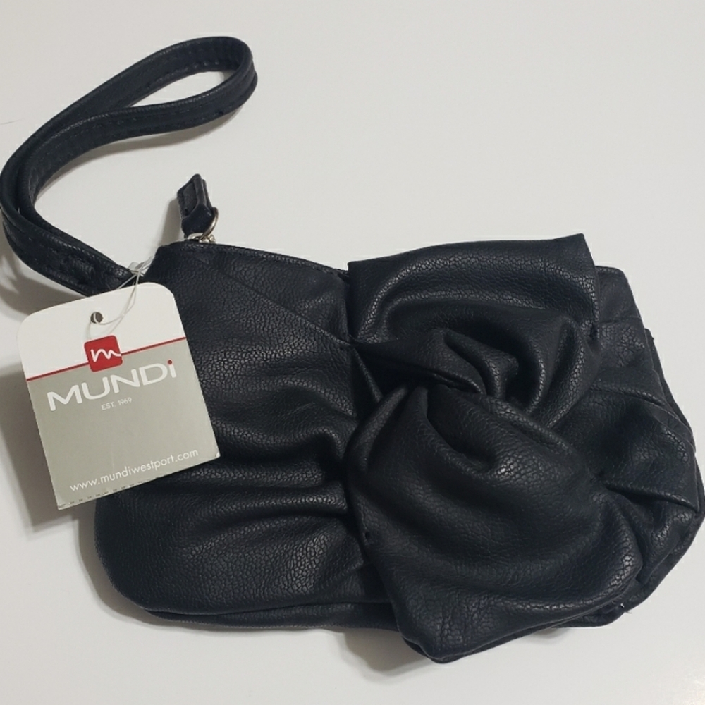 NWT Mundi Black Coin Purse/ID  Wristlet - Picture 8 of 8